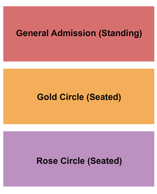 La Rosa - Tucson Seating Chart: GA Standing/Gold/Rose