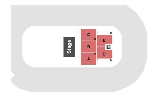 LECOM Events Center Seating Chart: Quarter House