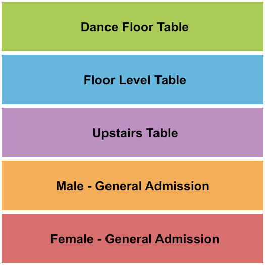 LIV At Fontainebleau Seating Chart: GA/Tables