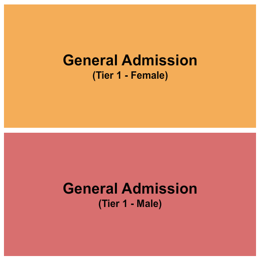 LIV At Fontainebleau Seating Chart: General Admission M/F