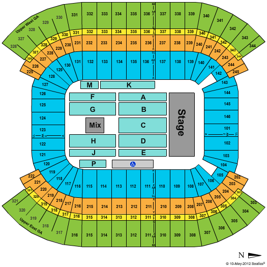 LP Field Seating Chart