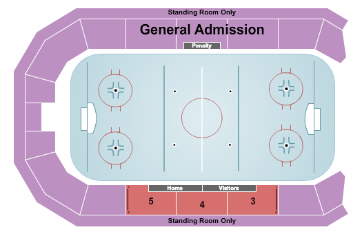 LaBahn Arena Seating Chart: Hockey
