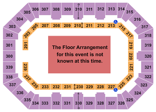 La Crosse Center Seating Chart: Generic Floor