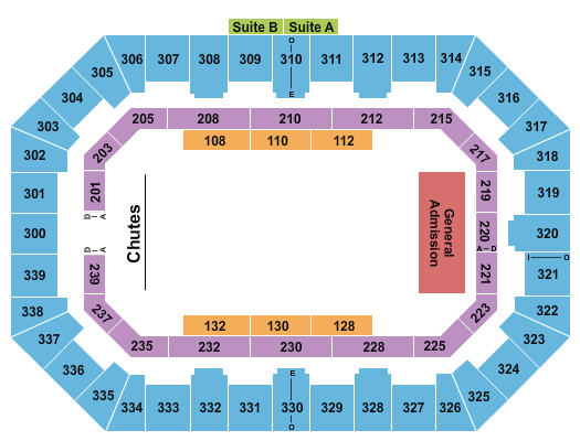 La Crosse Center Seating Chart: Rodeo 2