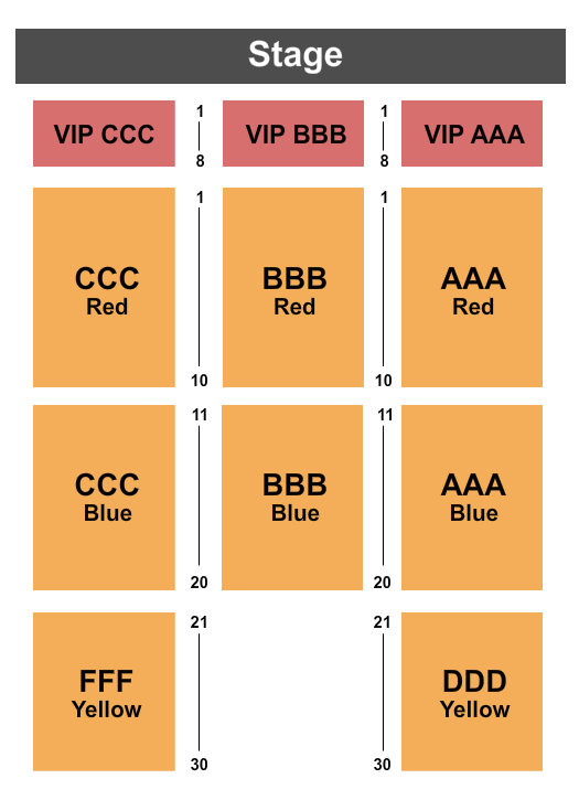 La Hacienda Event Center Seating Chart