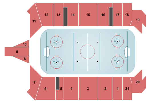 LaHaye Ice Center Seating Chart: Hockey