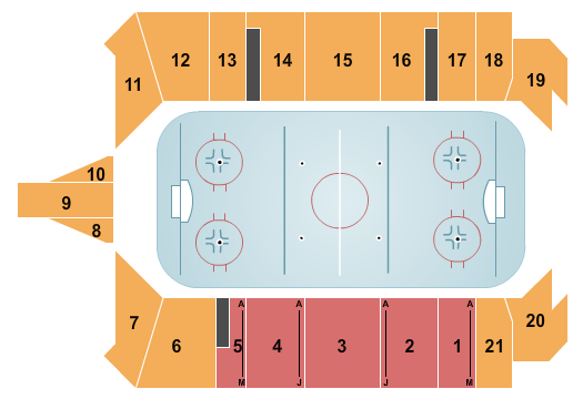 LaHaye Ice Center Seating Chart: Hockey