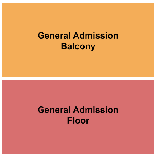 La Porte Civic Auditorium Seating Chart: GA Floor & GA Balcony