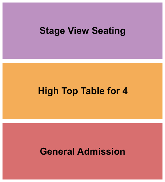 La Rosa - Tucson Seating Chart: GA/Table/Side View