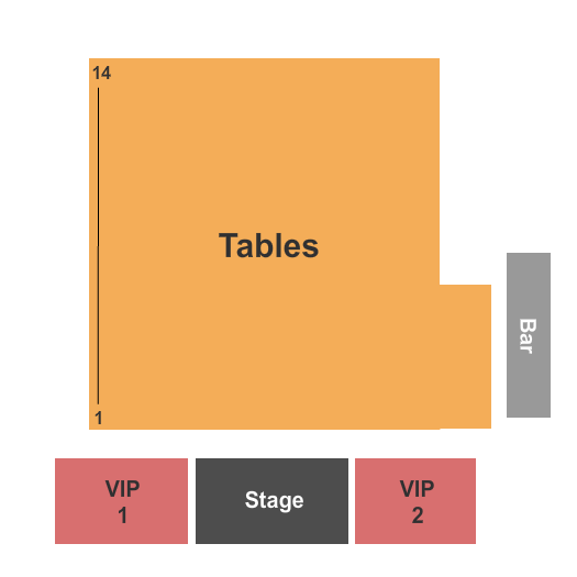 La Scala de Miami Seating Chart: Endstage w/ VIP