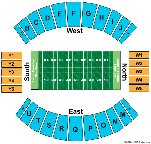 Ladd Peebles Stadium Map