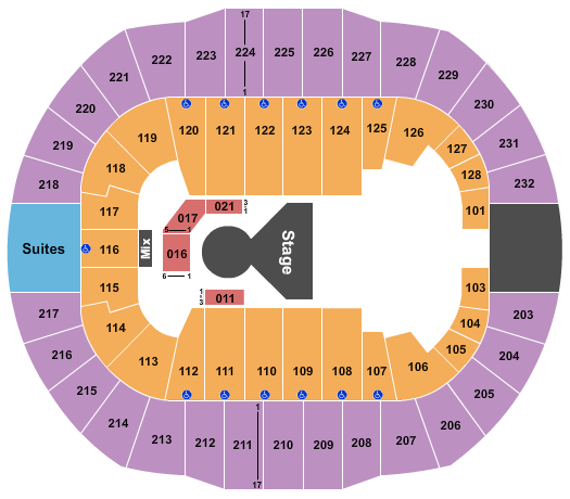 Alex Box Seating Chart