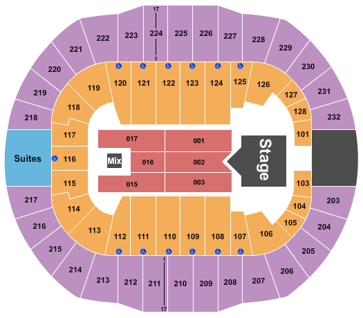 Cajundome Seating Chart: Rascal Flatts