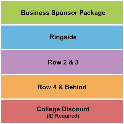 Lafayette County Multipurpose Arena Seating Chart: Ringside / Rows