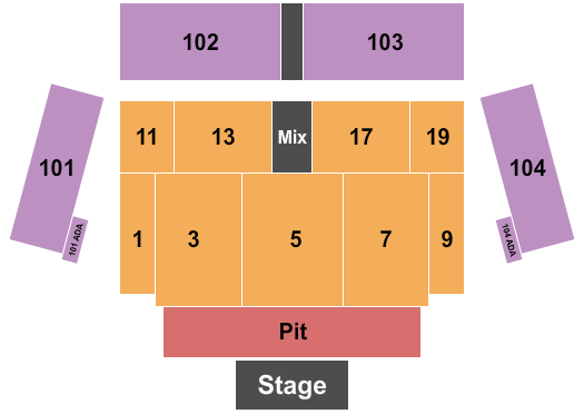 Lake Tahoe Outdoor Arena at Harveys Seating Chart: Endstage Pit