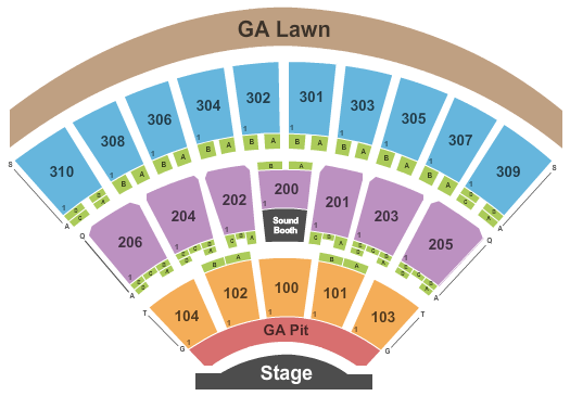 St. Joseph's Health Amphitheater at Lakeview Map