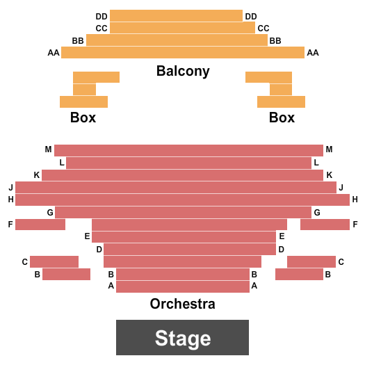 Lakewood Cultural Center Seating Chart: Endstage