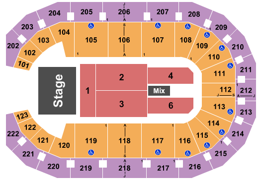 Landers Center Seating Chart: Classic Friday Night