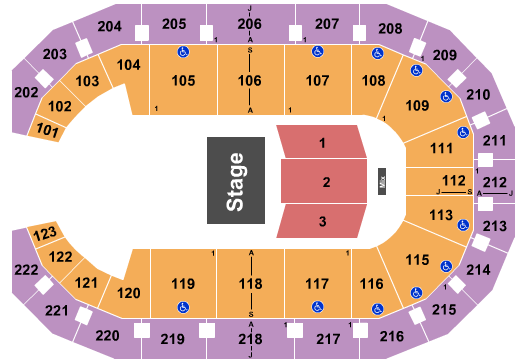 Landers Center Seating Chart: Halfhouse Reserved