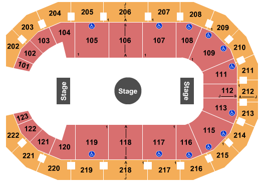 Landers Center Seating Chart: Ringling Bros Circus