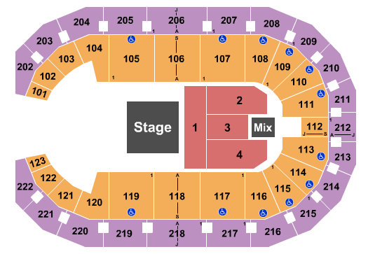 Landers Center Seating Chart: Styx