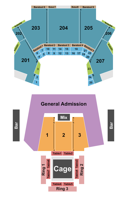 Landmark Credit Union Live Seating Chart: APFC