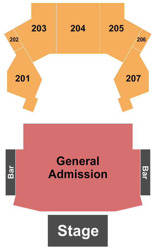 Landmark Credit Union Live Seating Chart: Endstage GA Floor