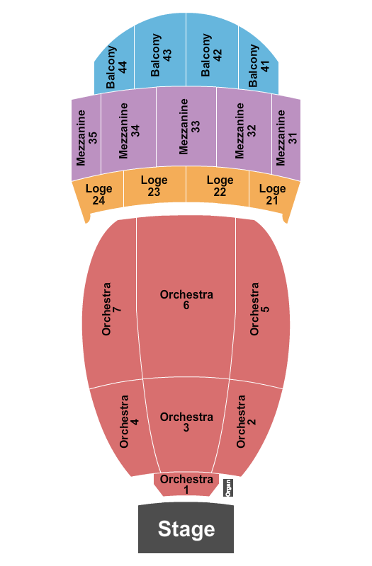 Landmark Loews Theatre Seating Chart: Endstage
