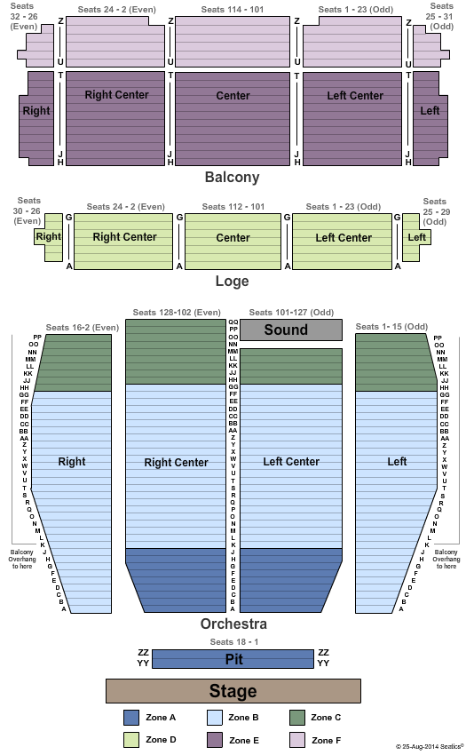 Landmark Theater Seating Chart