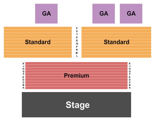 Lane County Fair - Main Stage Seating Chart: Endstage 5
