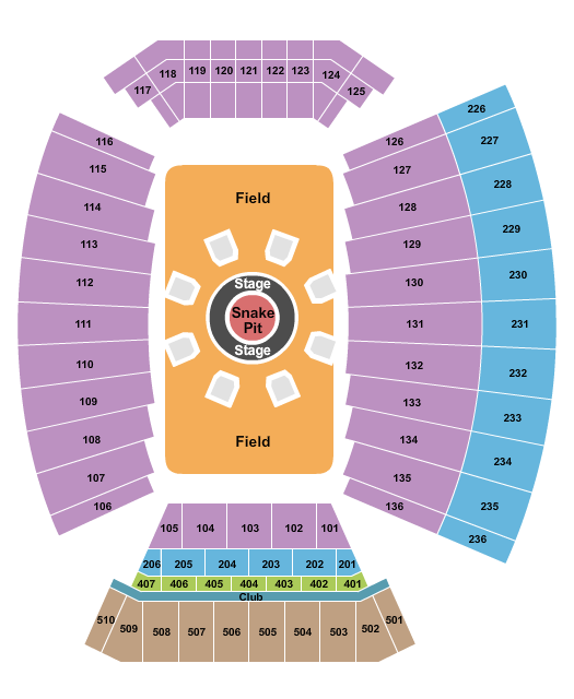 Lane Stadium Seating Chart: Metallica