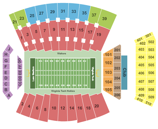 Lane Stadium Seating Chart