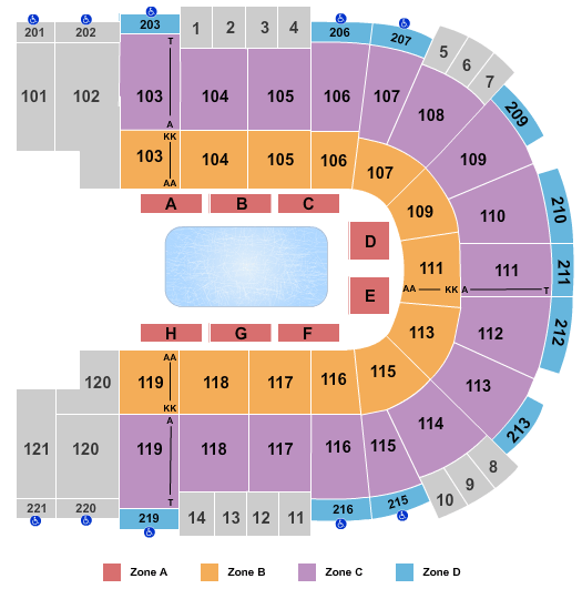 Disney On Ice Tickets Seating Chart Sames Auto Arena
