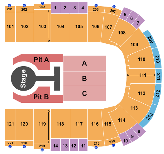 Sames Auto Arena Seating Chart: Peso Pluma