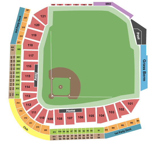 Las Vegas Ballpark Seating Chart: Baseball-2