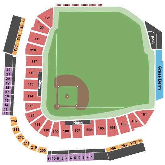 Cleveland Baseball Stadium Seating Chart