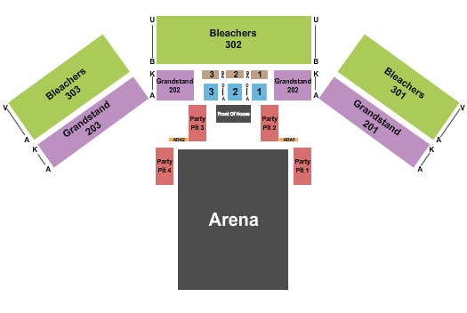 Laughlin Event Center Seating Chart: Rodeo