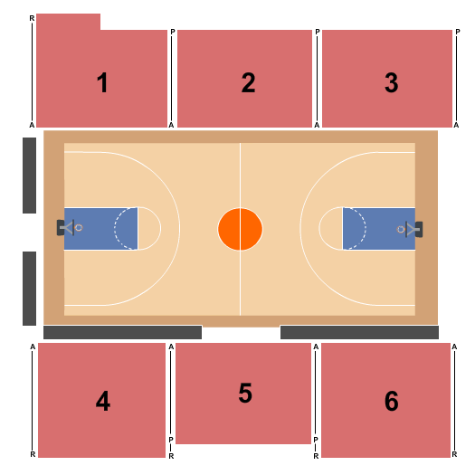 Lavietes Pavilion Seating Chart: Basketball 2