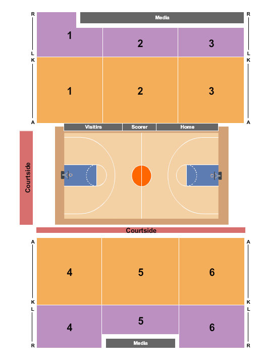 Lavietes Pavilion Seating Chart: Basketball 3