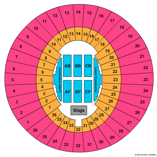 Lawlor Events Center Seating Chart