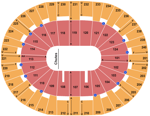 Lawrence Joel Veterans Memorial Coliseum Seating Chart: Rodeo