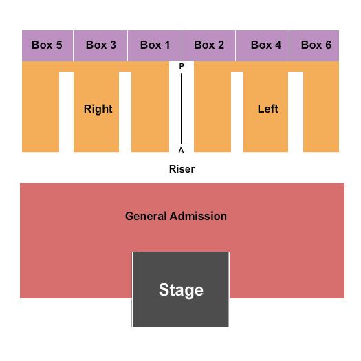 Lawrenceburg Event Center Seating Chart: Endstage GA Flr