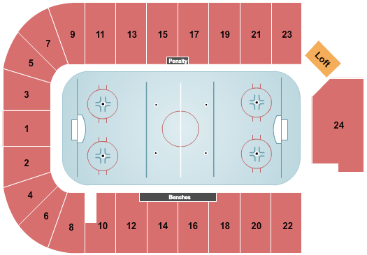 Lawson Arena Seating Chart: Hockey