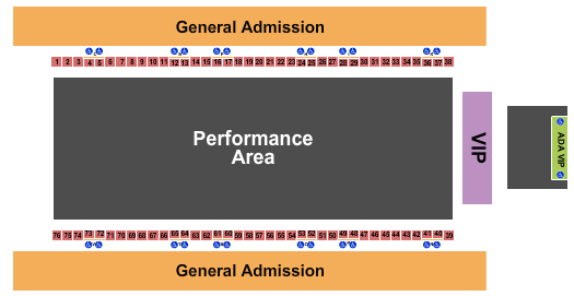 Lazy E Arena Seating Chart: Kicker Arenacross