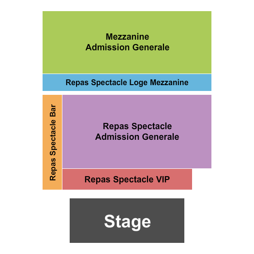 Le Balcon Seating Chart: GA By Level