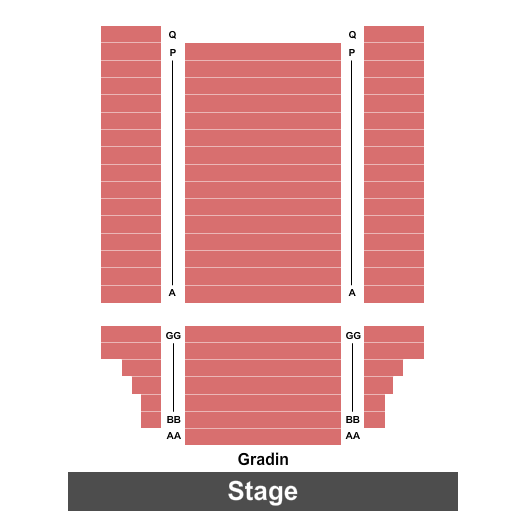 Auditorium At Le Diamant Seating Chart: End Stage