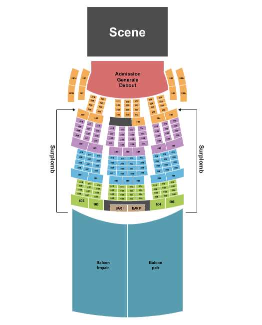 Le Theatre Capitole Seating Chart: Endstage GA
