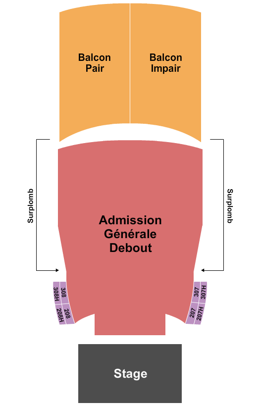 Le Theatre Capitole Seating Chart: Endstage GA 2