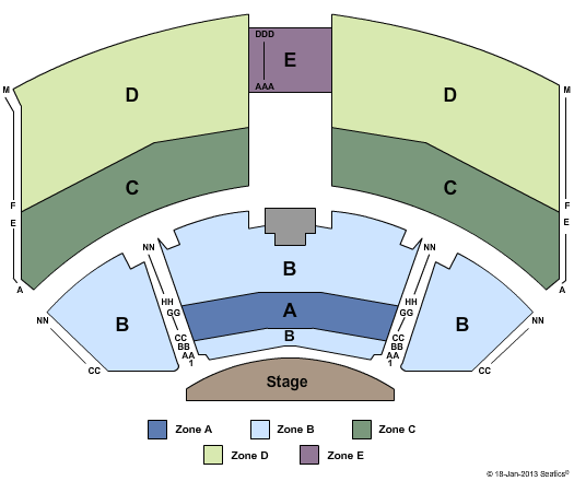 Le Theatre Des Arts - Paris Hotel Seating Chart