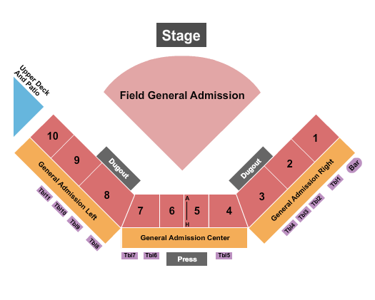 League Stadium Seating Chart: Concert